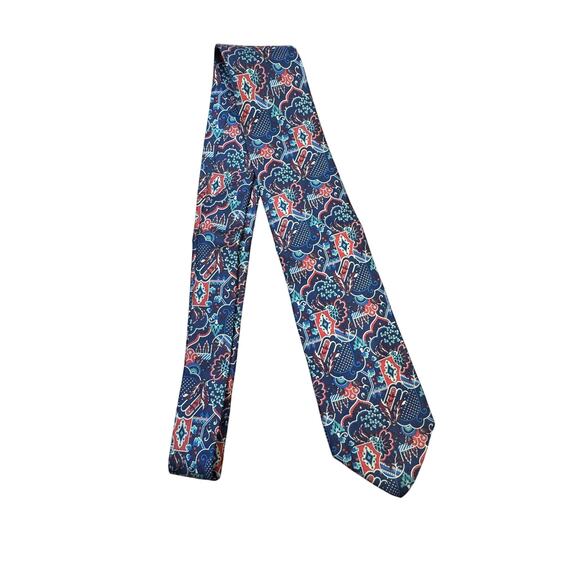 Salvatore Ferragamo NWOT Abstract Silk Tie - Picture 2 of 4